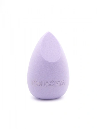 Вытянутый спонж для макияжа с двойным срезом,Светло-Фиолетовый Solomeya Elongated Double-Sided Cut blending sponge,Light Purple, 1 шт